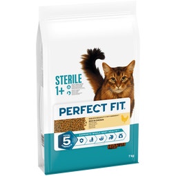 PERFECT FIT Sterile (Neutered) Adult 1+ Dry Cat Food Chicken 7kg image