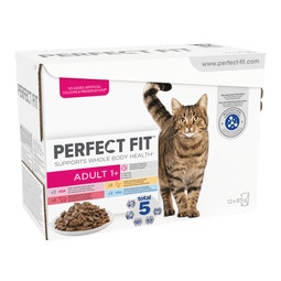 PERFECT FIT™ Cat Food Pouches Mixed 12 x 85g image