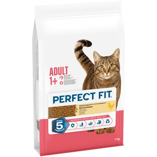 PERFECT FIT Adult Dry Cat Food Chicken 7kg,2.8kg, 750g image 1
