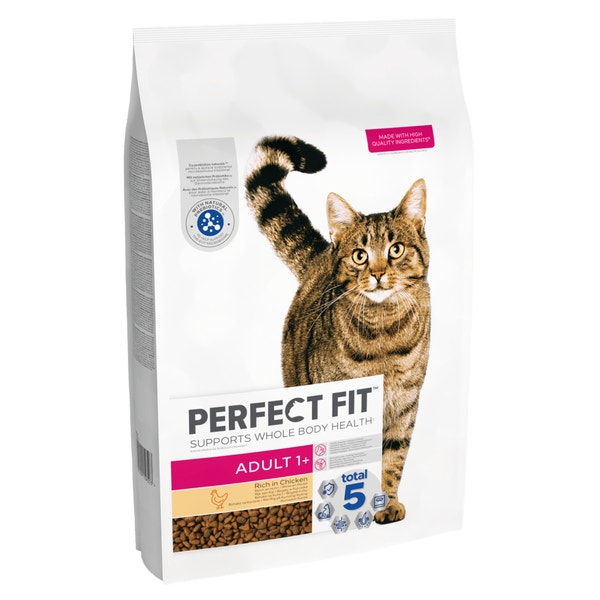 PERFECT FIT™ Adult Dry Cat Food Chicken 7kg,2.8kg, 750g image 1