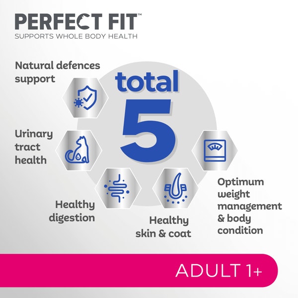 PERFECT FIT™ Adult Dry Cat Food Chicken 7kg,2.8kg, 750g image 5